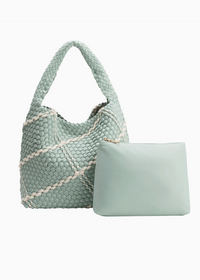 Seafoam Nylon Shoulder Bag