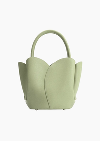 Tulip Sage Vegan Top Handle Bag