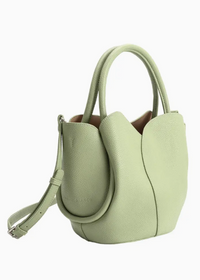 Tulip Sage Vegan Top Handle Bag