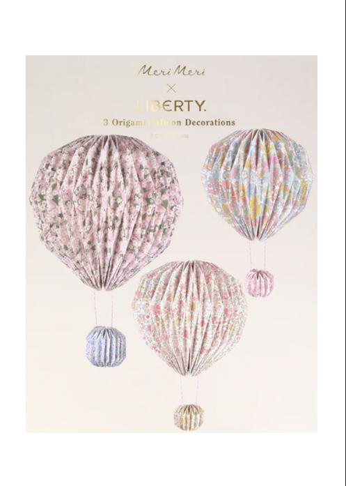 Meri Meri Liberty Origami Balloon Decorations (3)