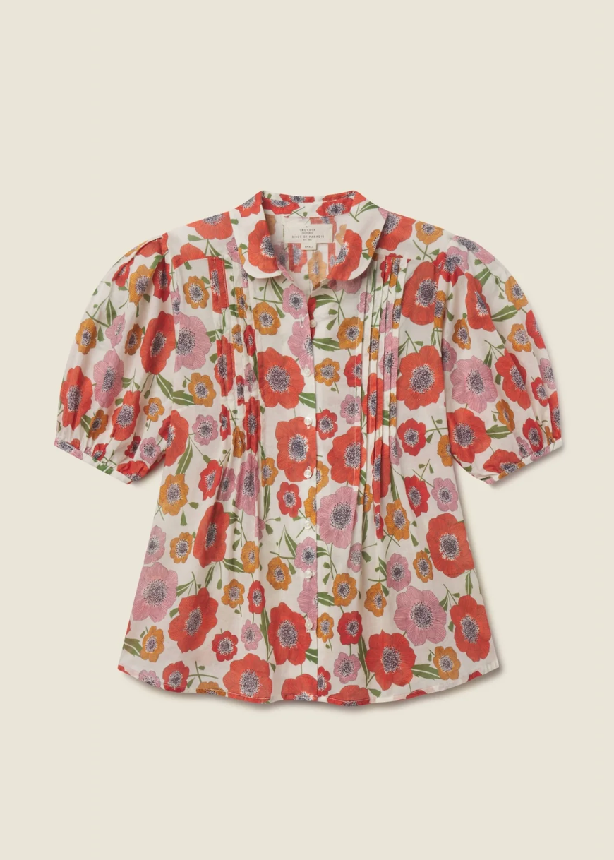 Trovata Nadine Blouse Poppy Costa