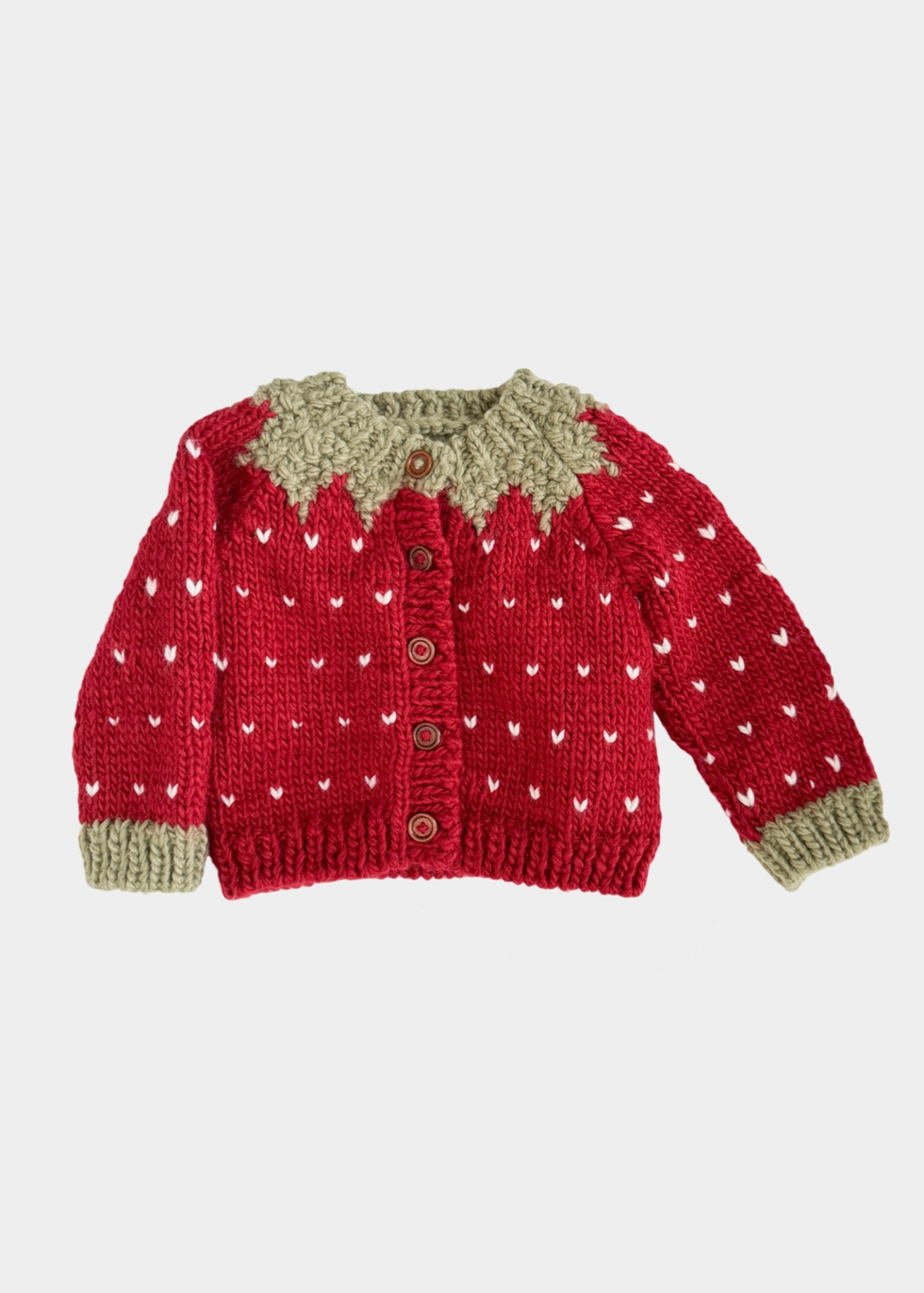 Strawberry Baby Cardigan