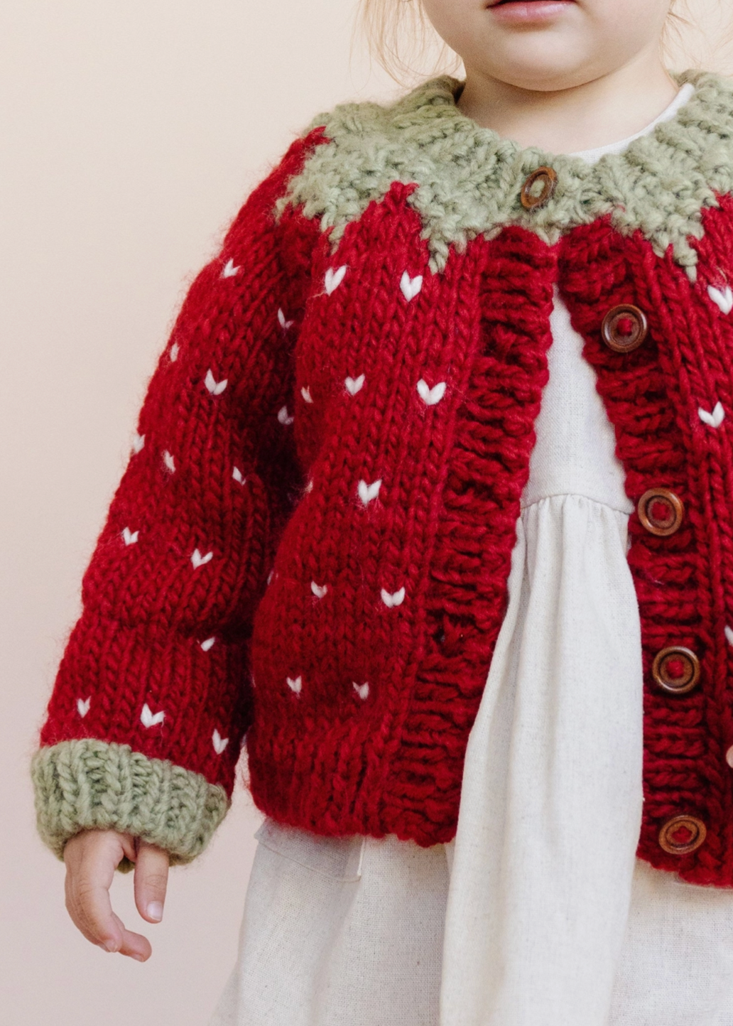Strawberry Baby Cardigan