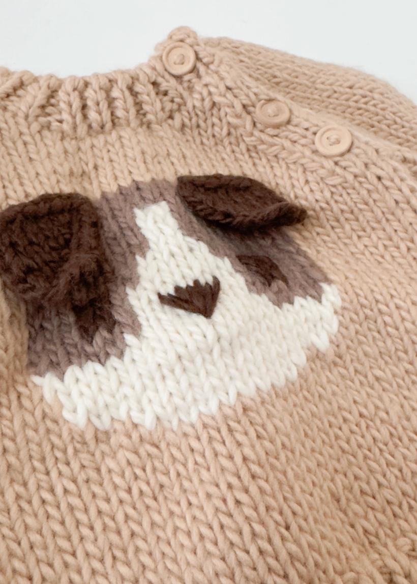 Puppy Pullover 3D Baby Sweater