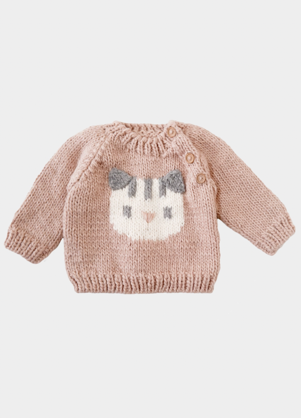 Kitty Pullover Baby Sweater