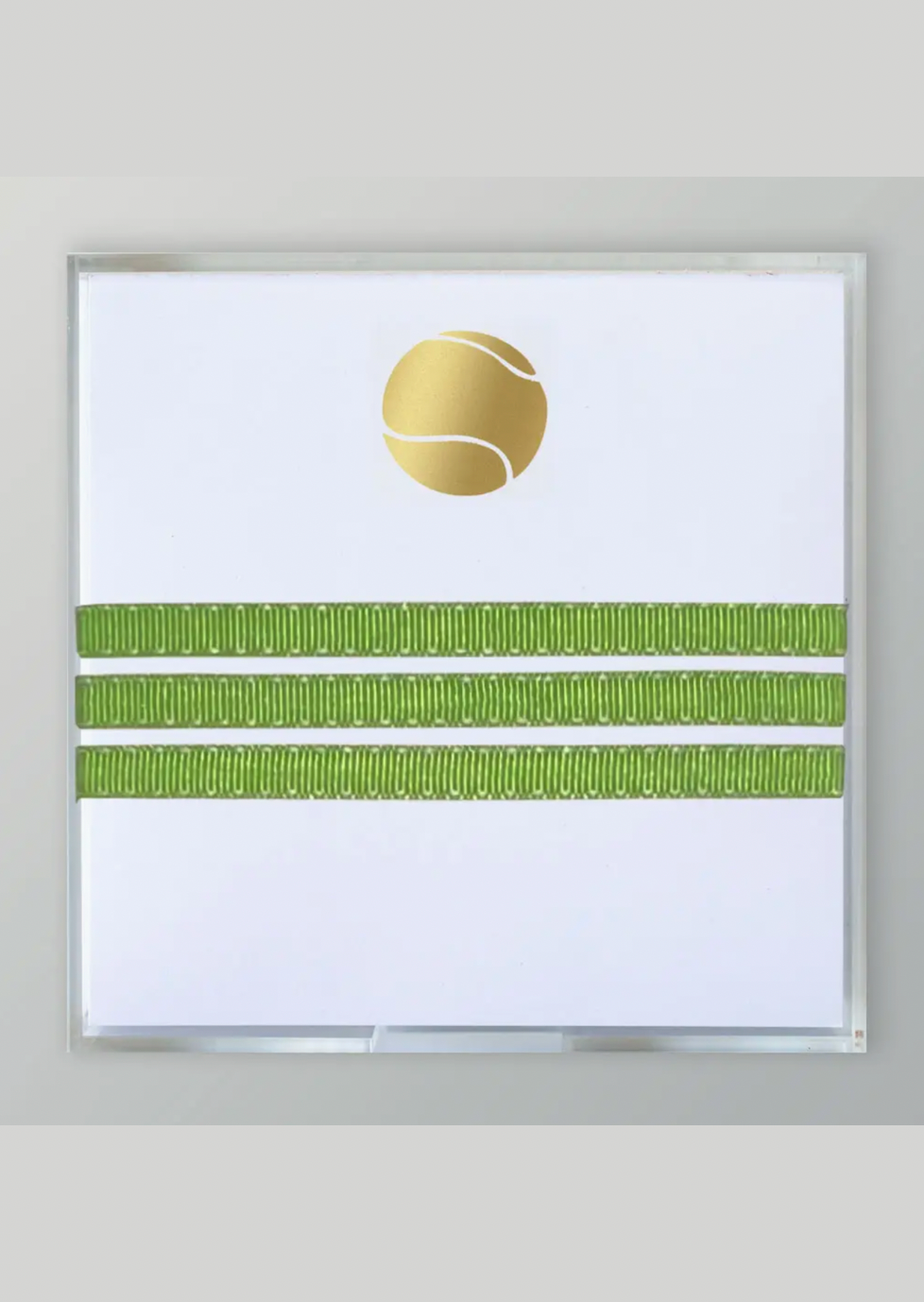 Gold Foil Small Square Tennis Notepad