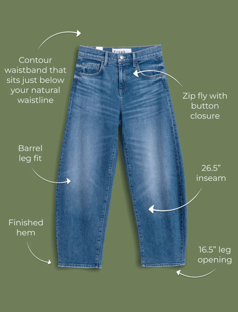 F&E Brennan Barrel Leg Jean