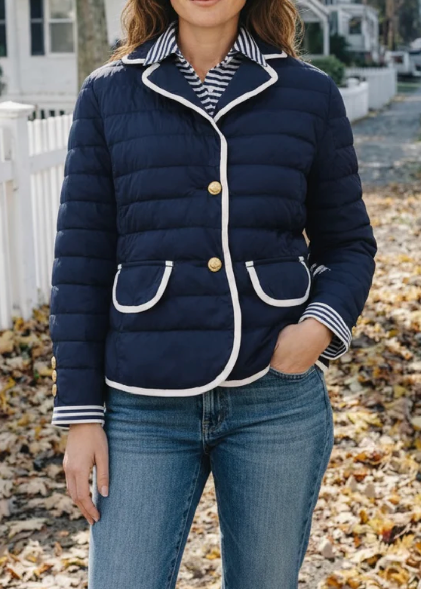 Blakely Blazer Navy & White