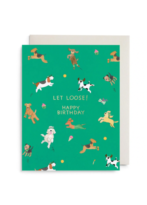 Off Leash Birthday Card