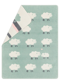 MILA Baby Blanket Sheep Allover in Sage