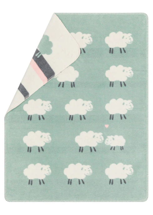 MILA Baby Blanket Sheep Allover in Sage
