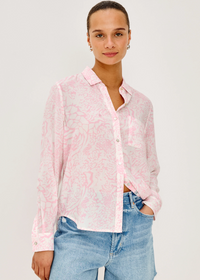 Rails Josephine Pink Animal Shirt