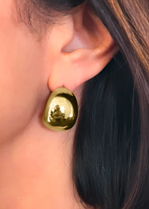 Chubby Glam Gold Hoops