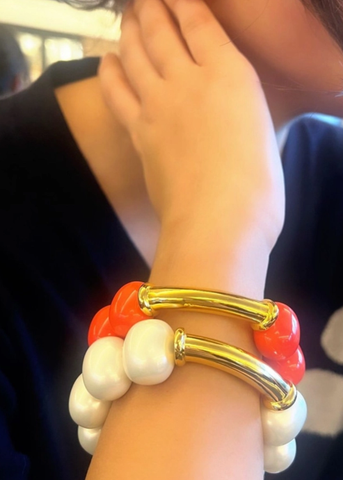 Classic Pebble White Pearl Bracelet