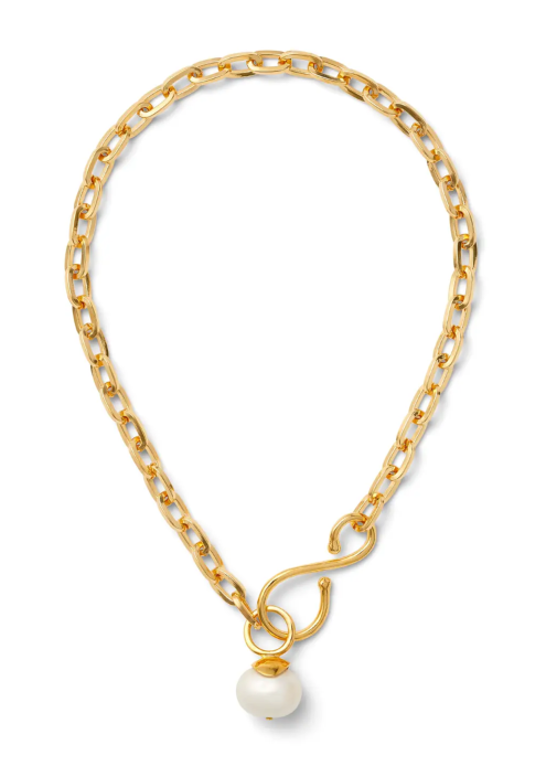 Big + Bold Gold Pearl Pendant