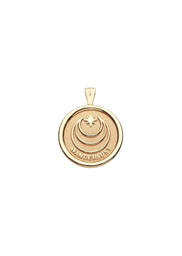 Jane Win Wanderlust Celestial Small Pendant Coin 16-18" Classic Rolo