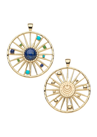 Jane Win WANDERLUST Jumbo Sun Flare Pendant Coin
