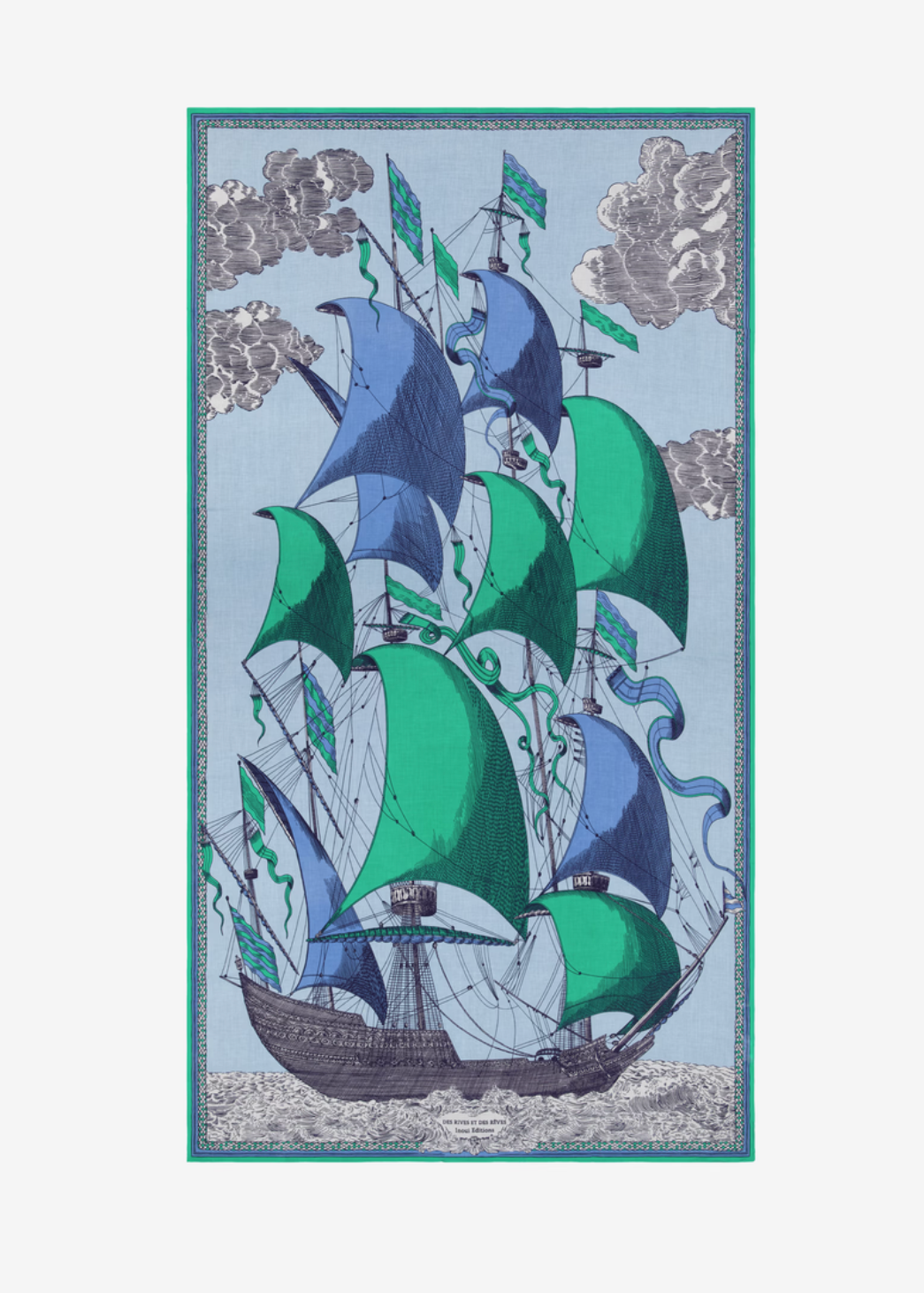 Inoui Scarf 100 - Des Rives et des Reves Green