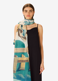 Inoui Scarf 100 - Jardin Turquoise