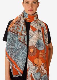 Inoui Scarf 100 - Octopus Orange