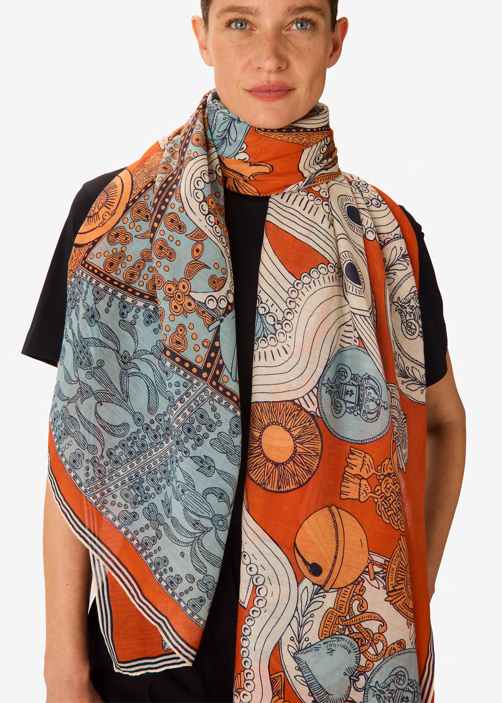 Inoui Scarf 100 - Octopus Orange