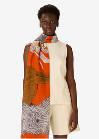 Inoui Scarf 100 Cotton - Toutou Orange