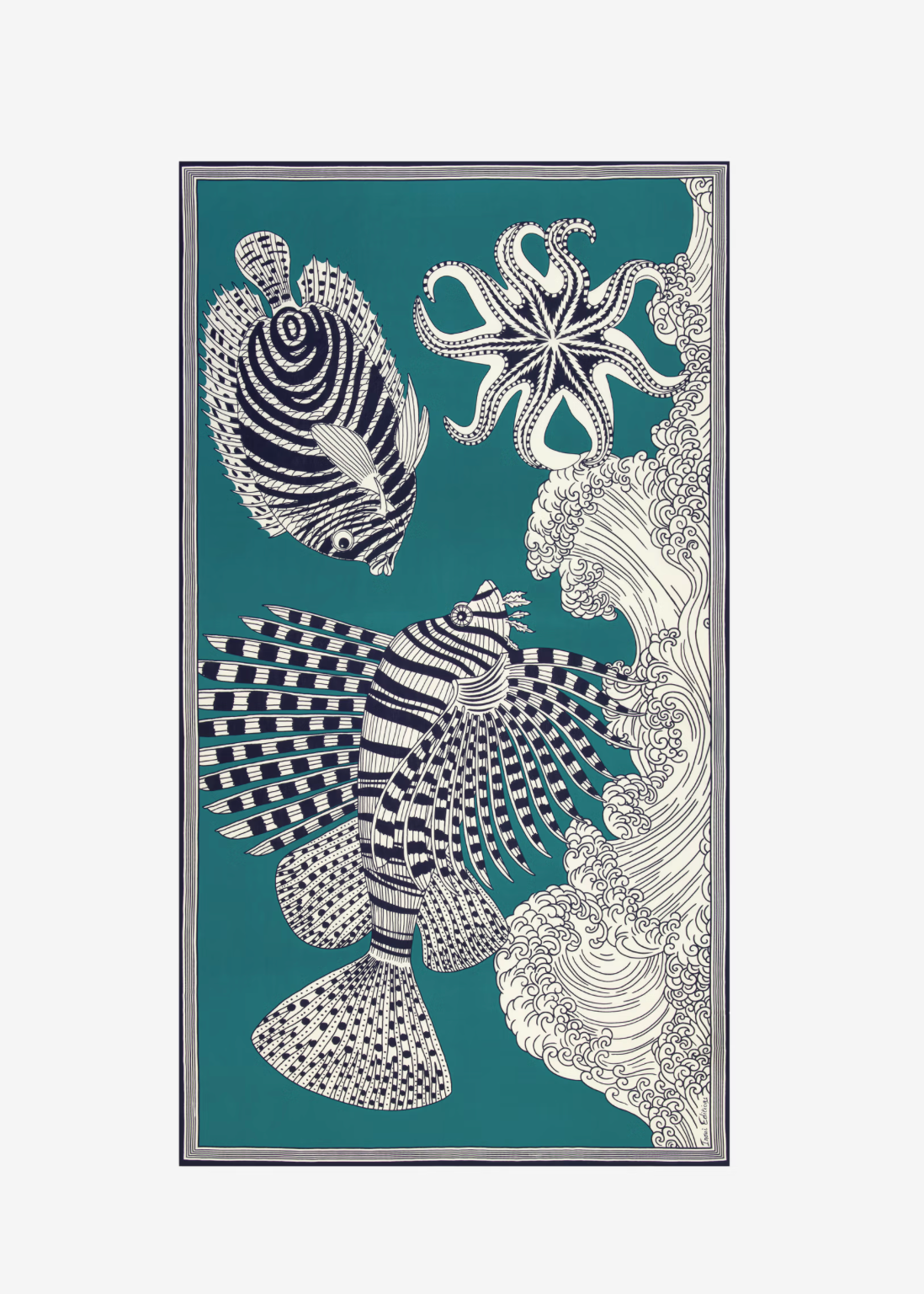 Inoui Scarf 100 - Vague Turquoise