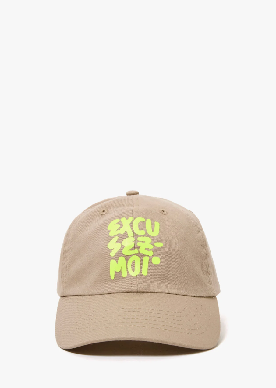 Clare V Excusez Moi Khaki Baseball Hat