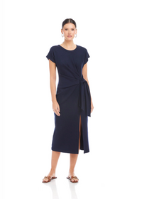 Marissa Side-Knot Midi Dress