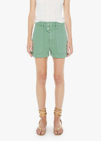 MOTHER Detour Short Creme De Menthe