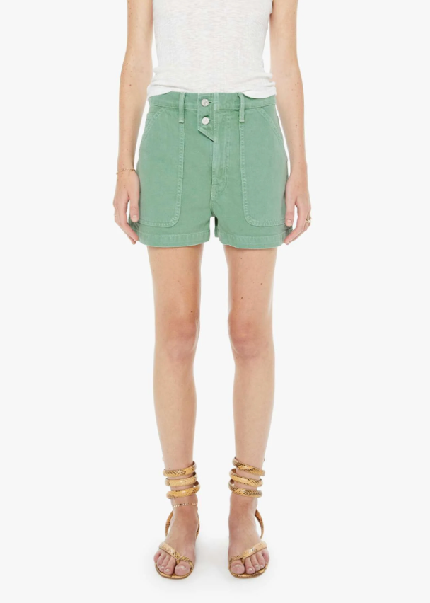 MOTHER Detour Short Creme De Menthe