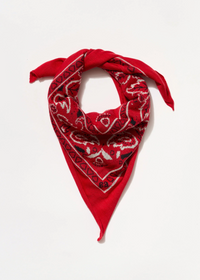 Red Cashmere Bandana