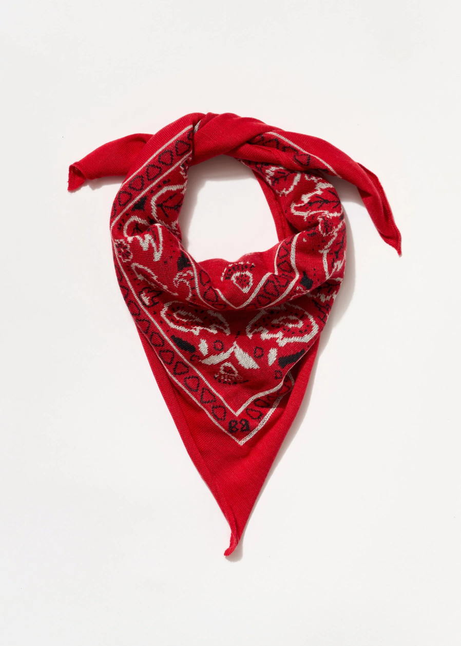 Red Cashmere Bandana