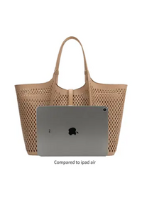 Malia Nude Laser Cut Tote Bag