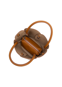 Tulip Raffia Top Handle Bag