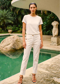 Masons NY Carrot Pant White