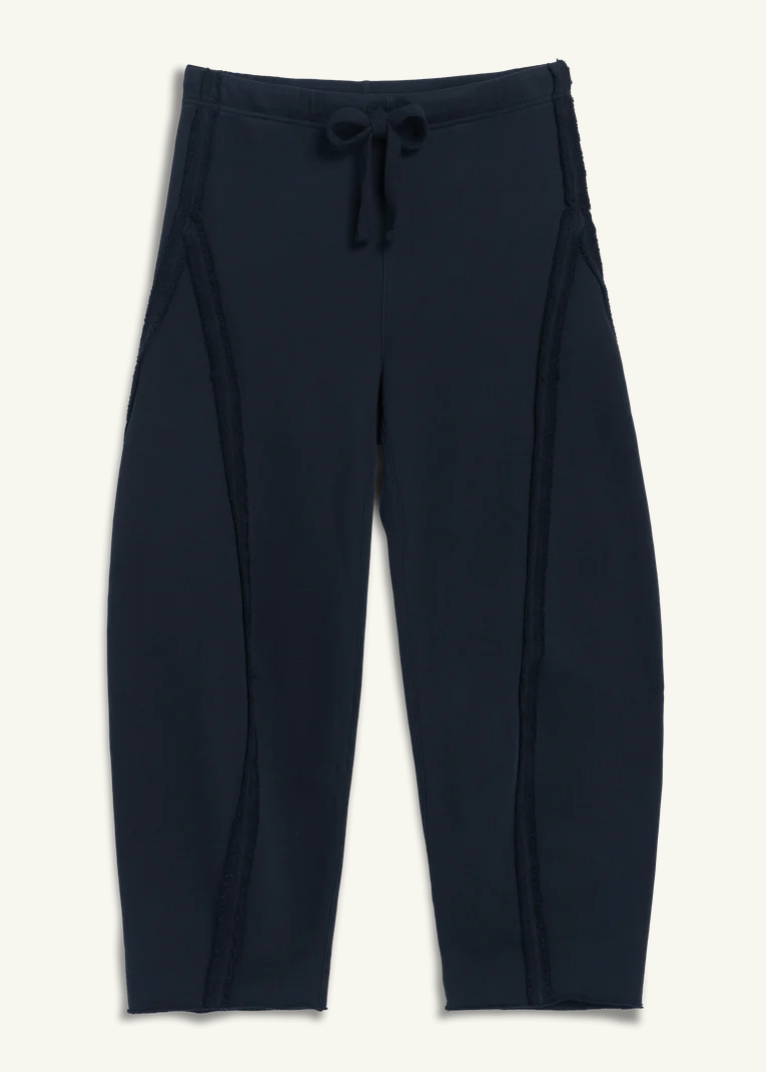 F&E Bibi Barrel Leg Sweatpant Navy