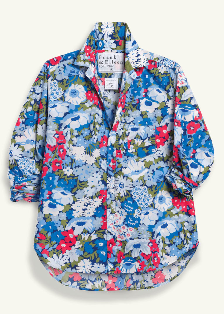 F&E Eileen Liberty Blue&Red Floral