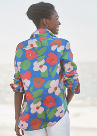 F&E Eileen Bright Blue Floral