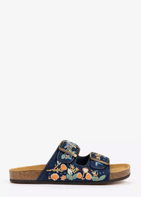 Penelope Chilvers Pool Embroidered Denim Slide