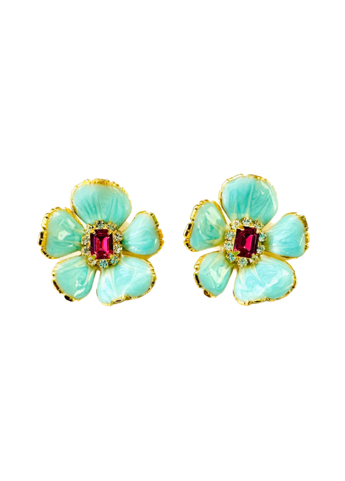 Small Sea Floral Earrings