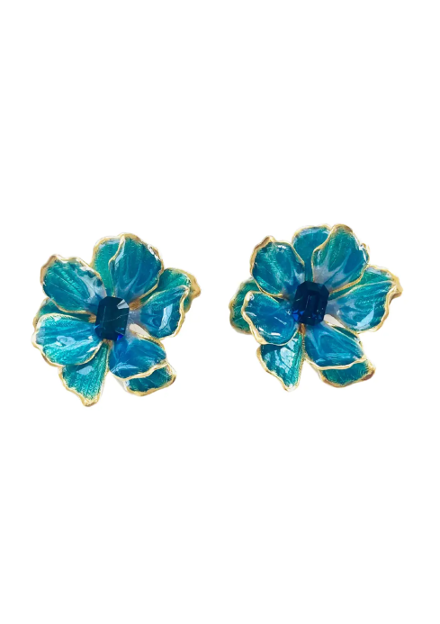Small Turquoise Jewel Box Earrings