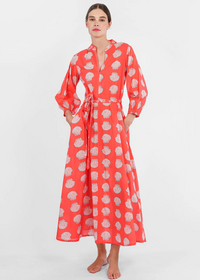 Marigold Red Shells Dress