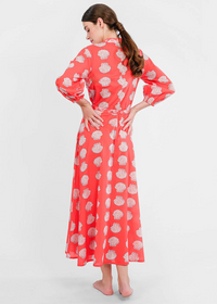 Marigold Red Shells Dress