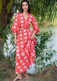 Marigold Red Shells Dress