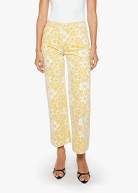 MOTHER Mid Rise Rambler Zip Ankle Floral Notes