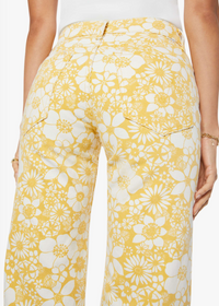 MOTHER Mid Rise Rambler Zip Ankle Floral Notes