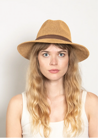 Sedona Straw Panama in Camel