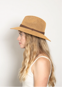 Sedona Straw Panama in Camel