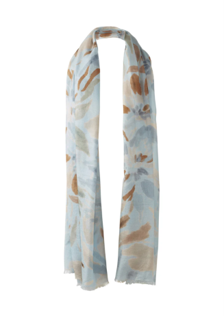 Kinross Soft Floral Scarf Skyway Multi